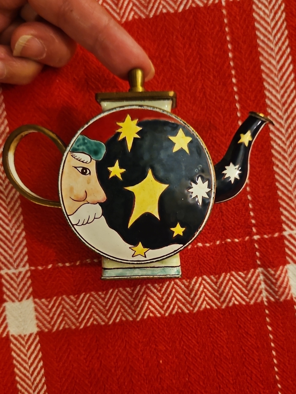 Kelvin Chen Holiday Starry Mini Teapot  4.5x3.5